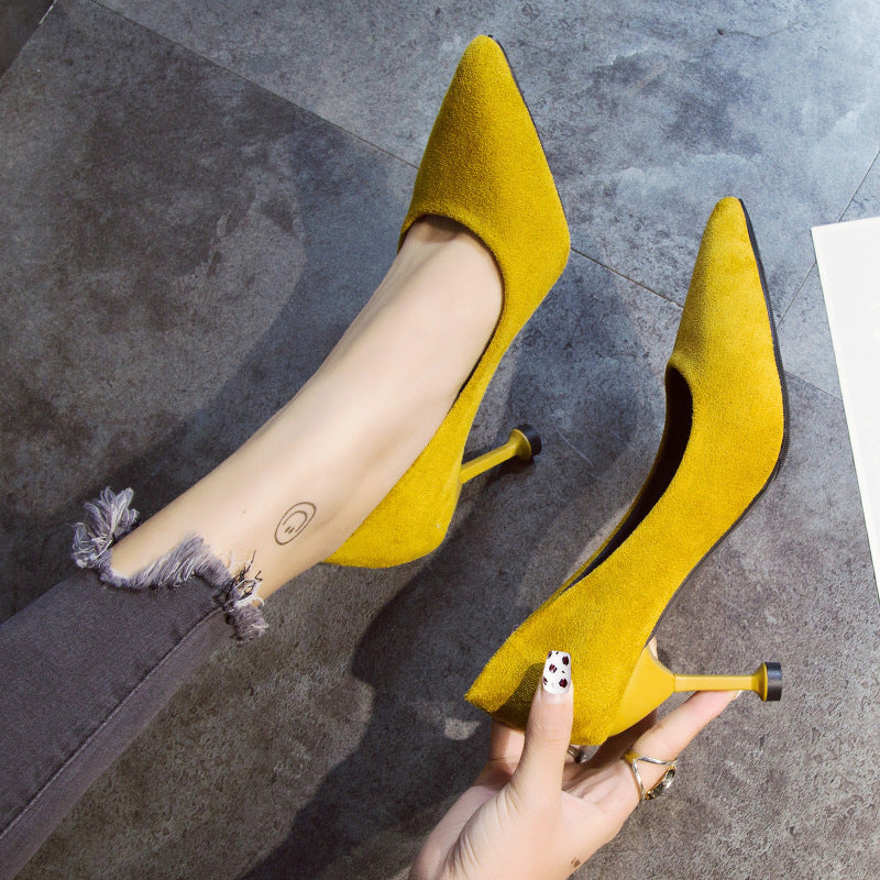 High Heels Black Stiletto Professional Shoes