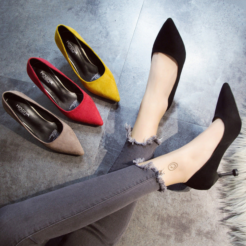 High Heels Black Stiletto Professional Shoes