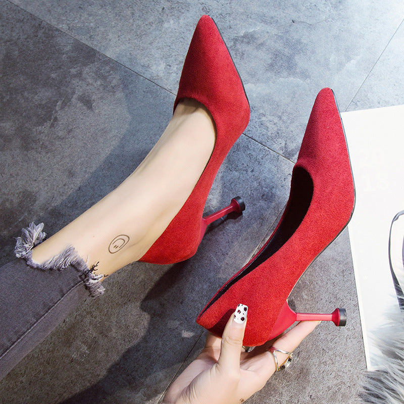 High Heels Black Stiletto Professional Shoes